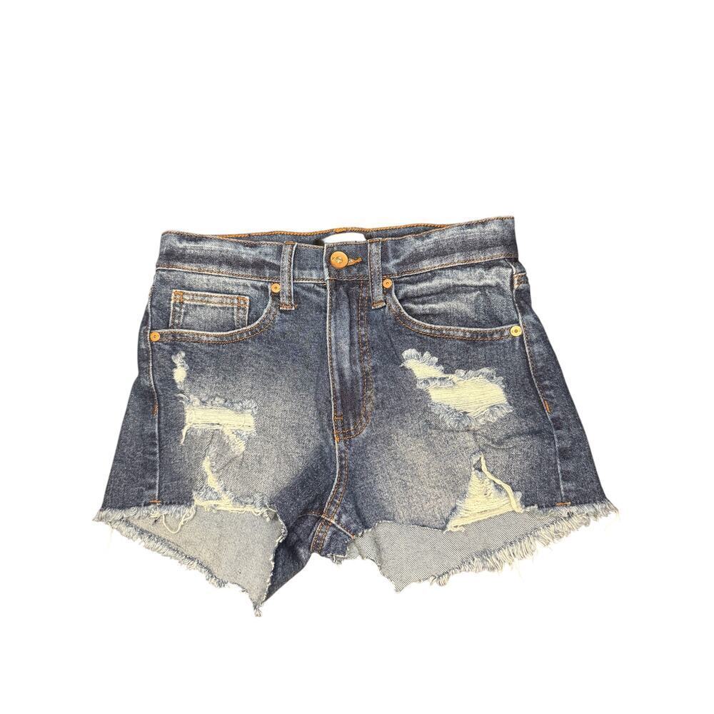 Kendall + Kylie The Icon Distressed Cutoff Denim Shorts Size 0/24